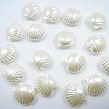 16*14*7.5 mm 30 buc/lot shell Forma Gaură ABS Imitații de Perle Margele Bijuterii Colier Bratara Cercei Accesorii