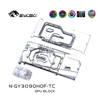 Bykski Apă Bloc folosi pentru GPU GALAX RTX3090 HOF Extreme Ediție Limitată Backplane apă de Răcire /placa Video /Cupru RGB AURA