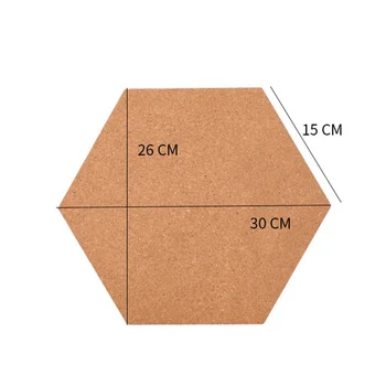 10pc Hexagonale Gresie Plută Coli autoadezive Pentru Perete Foto DIY Cupa Mat Coaster