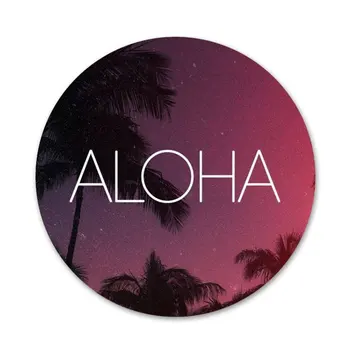 Vara Plaja Hawaii Aloha Mare Ocean Icoane Ace Insigna Decor Broșe Metalice Insigne Pentru Haine Rucsac Decor