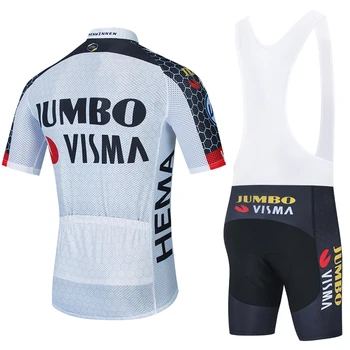2021 ALB JUMBO Ciclism Jersey Pantaloni Sport Mtb Ropa Vara iute Uscat Respirabil ECHIPA de CICLISM Maillot Chilot Costum