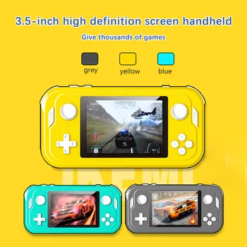 Consolă de jocuri portabile 3.5-inch Ecran Ips Dual Rocker Sistem Linux Pc Shell Ps1 N64 Jocuri pentru Copii Cadouri #3#g3