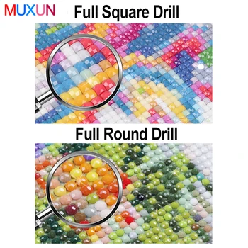 Muxun Plin 5D Diy Diamant Tabloul Complet Pătrat Pietre Cruce Cusatura Broderie Kit Angel Mozaic Manual Decor Ts907