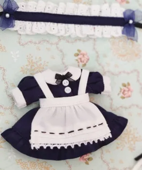 3Pcs/Set Obitsu11 Retro Maid Dress +fular +Caciula Costum Fusta Scurta pentru Obitsu11, Molly, 1/12 Haine Papusa Papusa Accesorii