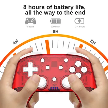 Controler de Joc fără fir Cu LED Backligh Bluetooth Wireless Pro Controller Reîncărcabilă Gamepad Pentru Nintendo Comutator /PC