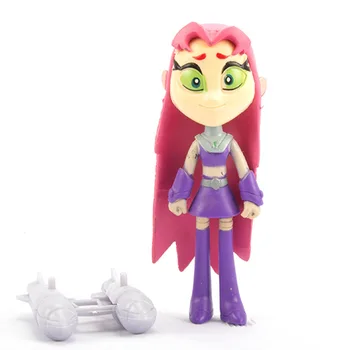 7PCS/SET 13CM Teen Titans Go Figurine Jucarii Robin, Raven ia PVC Colecție de Crăciun Jucării pentru Copii Film