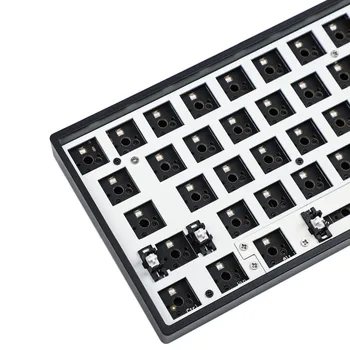 60% ANSI GK61 Split Spațiu de Oțel Placă de Alamă Detașabilă Spațiu Modulul GK61X GK61XS PCB Pentru GK64 Caz de Plastic Tastatură Mecanică