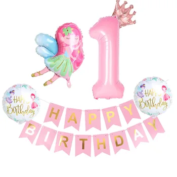 40inch Numărul de Balon Unghi Baloane Happy Birthday Banner Decor Petrecere de Aniversare Fericită Decorare Pentru Fete