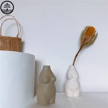 Bao Guang Ta Ceramica De Arta Corp Nud De Femeie Manualul De Masă Rezumat Vaza, Ghiveci De Flori Acasă Living Accesorii Vaza De Flori R5548