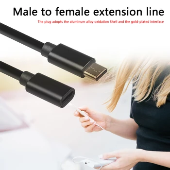 1,5 m Practice de Tip C de sex Masculin la Feminin Cablu de Extensie Multi-funcțional, Durabil, Portabil USB C de Încărcare Conector de Sârmă Linie