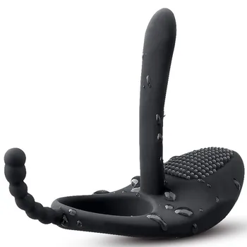 Erectie De Sex Masculin Intarziere Ejaculare Vibrator Clit Stimulator Anal Beeds Dubla Penetrare Doi Vibreze Împreună Adult Sex Shop
