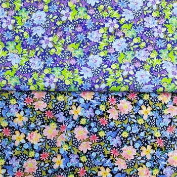 140x50cm Florale Flori Mici de Bumbac Digital de Cusut Tesatura, Ceea Femei Imprimate Purta Cămașă Rochie de Îmbrăcăminte pentru Copii Cârpă
