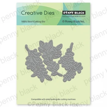 Tăiere de Metal Moare 3pc frunze de Scrapbooking din Oțel Ambarcațiuni Taie Relief Carte de Hârtie Stencil Album