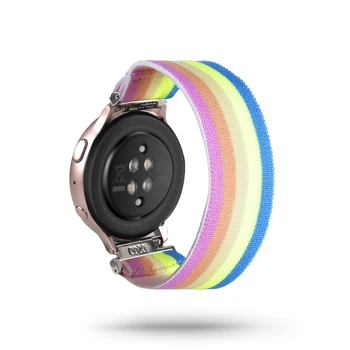 20mm 22mm Nailon Bucla Elastic Banda de Ceas Curea pentru Samsung Galaxy Watch 3 active2 pline de culoare Bratara 18mm Huawei Watch Bratara