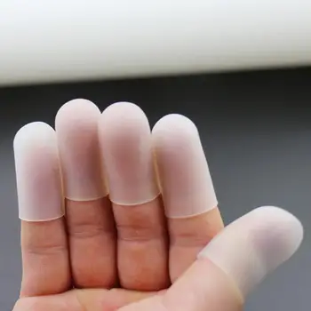 5 Buc Silicon Degetele Capac Degetului Protector de Izolare Anti-derapare Bucătărie, Grătar Cuțit de Tăiere Instrument Deget