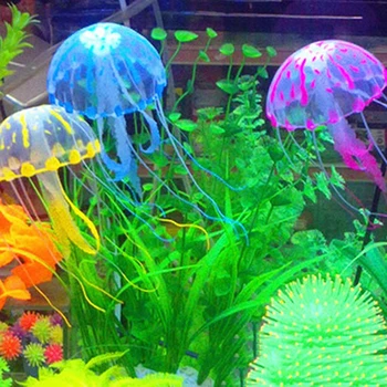 Colorate Artificial Meduze Efectul Luminos Rezervor De Pește Acvariu Decor Mini Submarin Ornament Decor Acvatic Consumabile Pentru Animale De Companie