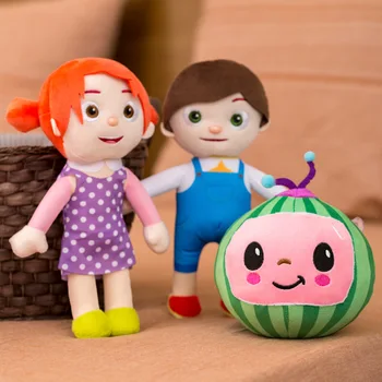 Kawaii Jucării CoCoMelon Jucărie de Pluș Animatie JJ Papusa de Plus Pepene verde Papusa pentru Copii Cadouri pentru Copii Super JoJoed