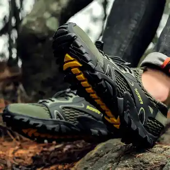 Marime mare Barbati Adidasi trecere prin vad de Alpinism de Vară Pantofi pentru Bărbați Respirabil de sex Masculin Adidași în aer liber Creek Pantofi de protecție Om Design Moale H10