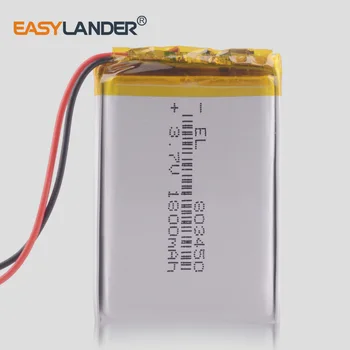 3.7 V 1800mAh baterie Reîncărcabilă li-Polimer Baterie Li-ion Pentru MP3 MP4 Player Jocul mouse-ul PSP Lampe vorbitor jucării 803450 083450