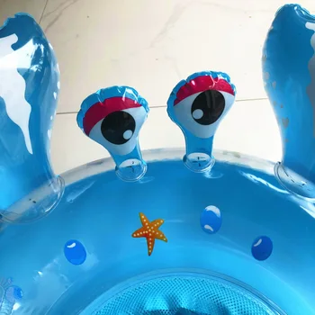 Mâner Dublu De Siguranta Scaun Copil Float Înot Inel Gonflabil Pentru Sugari Piscină Inele De Înot Copii Cerc Jucărie Accesorii De Înot În Apă