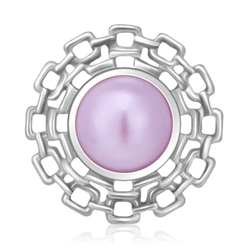 KZ3627 Nouă Frumusețe Imitații de perle Rotunde Tubulare 18MM butoane de ajustare a se potrivi 18mm snap bratara fixa bijuterii en-gros