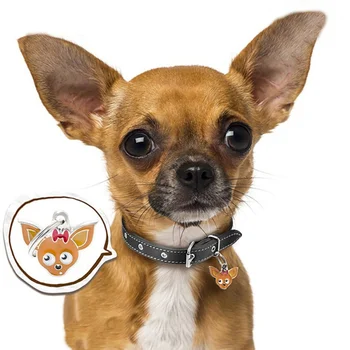 Tag-uri câine Adresa Tag-ul Pentru Câine ID Numele Guler Tag Pandantiv Tag Pentru Câini Câine de Companie Guler Id Pet Tag Accesorii #1