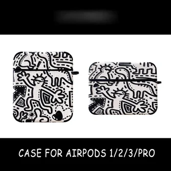 Graffiti Model Caz pentru Apple Airpods Pro 3 2 1 Capac Drăguț Tpu Cască Bluetooth Caz pentru Airpod Capa Căști Cutie de Caz