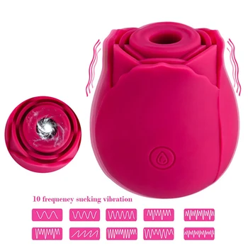 Rose Vagin Vibrator Supt Vibrator Intim Bun Biberon Fraier Oral Lins Pizde Stimulare Puternic Jucarii Sexuale pentru Femei