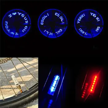 Lumina bicicleta Bicicleta Hot Wheels Dublu-detectare față-verso Mountain Bike 7LED Scrisoare Duza Lampa de Biciclete, Echipament de Echitatie