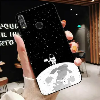 Yinuoda luna albă stele spațiu, astronaut Cazul în care Telefonul Pentru Huawei Honor 8 8A 8X 9 10 20 30 Lite 7C 9XPro V10, V20 10i 20i