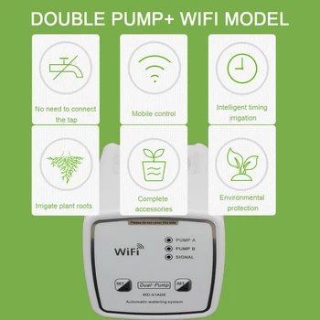 APP mobil Inteligent Picurare WIFI de Control Pentru Flori de Gradina de Auto-Udare Kit Pompa Dubla UE Plug Udare Automată Dispozitiv