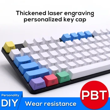 PBT Keyscaps pentru Tastatură Mecanică OEM Profil Înălțime de 108 Taste 60% 68% 80% Keyboard GK61 Anne Pro 2