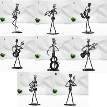 Personalitate Trupa Model În Miniatură Creativ Muzician Meserii Moderne De Birou Acasa Birou Raft Statui De Decorare Ziua De Nastere Cadou