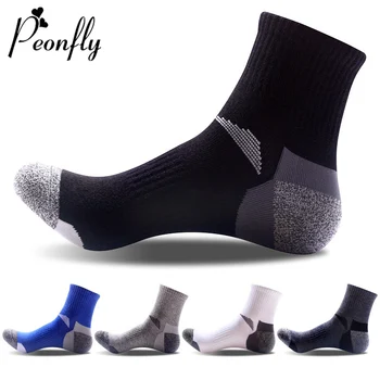 Peonfly 5 Culori De Brand De Înaltă Calitate Multi Performanță Confortabil Șosete De Bumbac Om Împletit Compresie Respirabil Casual Ciorap