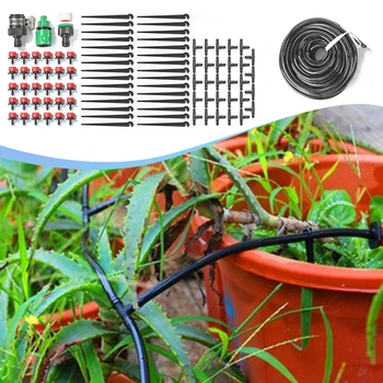 Micro Drop Kit de Irigare Emițători Furtun de Grădină de Flori de Plante de Udare Kit DIY Micro-Picurare Apă Sistem de Irigare