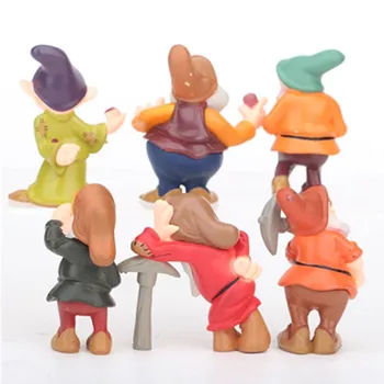Disney 8 Buc/Set Alba ca Zapada si cei Sapte Pitici Acțiune Jucării Figura 6-10cm Modelul PVC Colecție de Păpuși Jucărie Pentru Copil Ziua de nastere Cadouri