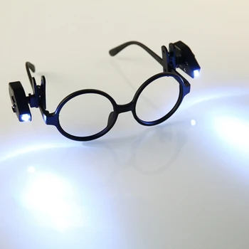 Universal diodă flexibil mini lanterna ochelari de lectură lumină ochelari clip lanterna reglabil ochelari de lumină Cartea Lampa de Citit