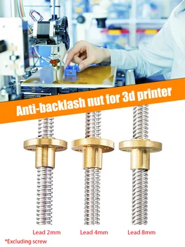 Noi T8 Anti Backlash arc Piuliță Eliminarea Decalajului Piuliță pentru 2/4/8mm Acme Tijă Filetată Duce Șuruburi DIY CNC 3D Printer Piese