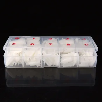 500pcs/cutie Sfaturi de Unghii Jumătate a Acoperi False False franceză Unghii Artificiale cu Gel Acrilic UV Set Manichiura DIY Clar/Natural/alb Pur