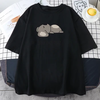 Urs mic Care au Nevoie de Mai mult Somn Imprimare Femei Tee Camasi de Vara Haine Vintage de Agrement Tricouri Supradimensionate pentru Femei t-Shirt