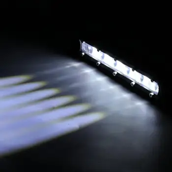 1 buc 60W Mici cu un Singur rând de LED-uri Lumini de Lucru Vehicul Off-road Faruri cu Lentile Convexe Lumini de Lucru Bara Fata Lumini În Grila