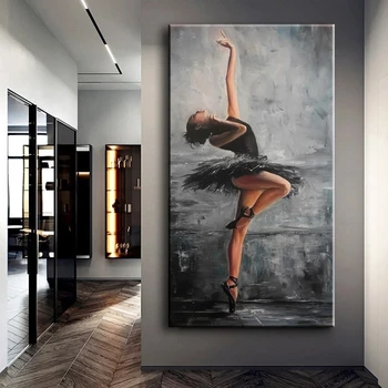 Figura Elegant Arta Dansator de Balet Panza Pictura Modernă, Arta de Perete Postere, Printuri Poze de Perete pentru Camera de zi Acasă Cuadros Decor