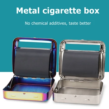 70mm Lucrări Manuală, Tutun de Rulare de Luare a Mașinii Caz de Metale Portabil Cutie de Țigară Fumat Țigară Filtru DIY Accesorii