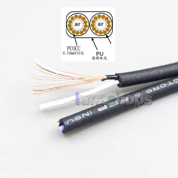 LN007087 2,5 mm 4.4 mm XLR 3.5 mm Negru 99% Pur PCOCC Casti Cablu Pentru Etymotic ER4SR ER4XR ER3XR ER3SE ER2XR ER2SE