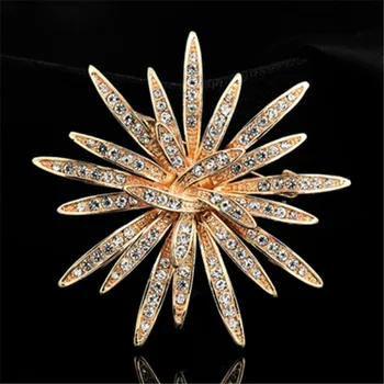 Opal Brosa Floare Floarea De Cristal Broșe Imitat Perla Ace Pentru Femei Fete Petrecere De Nunta Bijuterii Corsaj Iarna Cadouri