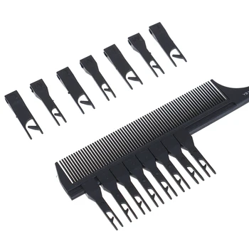 2 Partea Vopsirea Părului Pieptene Reglabil De Secționare A Evidenția Pieptene Țesut De Tăiere Perie Salon Profesional De Colorare A Părului Instrument