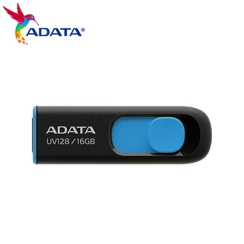 ADATA Original UV128 USB Flash Drive 64GB 128GB Viteza Mare de 32GB 16GB USB 3.2 Mini U Disc de Memorie Stick USB