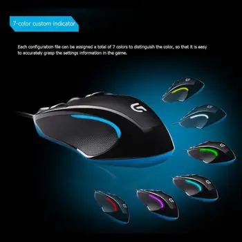 Logitech G300s Ambidextru Optical Gaming Mouse USB Cablu 9 Butoane Programabile Mouse-1000Hz ultra mare viteză prin cablu mouse-ul nou