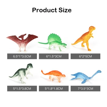 10buc Mini Dinozaur Jurassic Modelul de Simulare de Animale Vechi Dinozauri de Jucărie Tyrannosaurus Pterosaur Figurine pentru Copii
