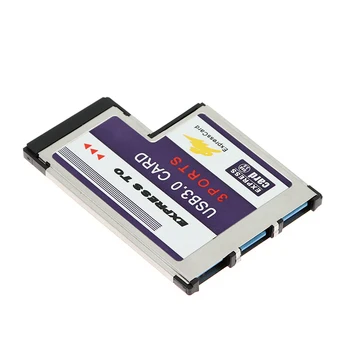 USB Expresscard placa de extensie 3 port USB 3.0 Express card 34 54 mm expansiune Card expresscard pentru adaptor USB
